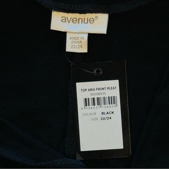 Avenue Plus Size Aria Pleat Front Top Sleeveless size 22/24 - Picture 6 of 8